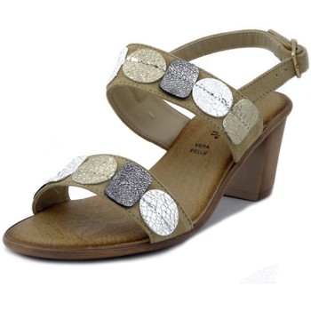Chaussures Femme Sandales et Nu-pieds Mercante Di Fiori Femme Chaussures, Sandales en Daim-BACH8719 Beige