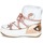 Chaussures Femme Bottes de neige Moon Boot PEACE & LOVE WP Blanc / Rose gold