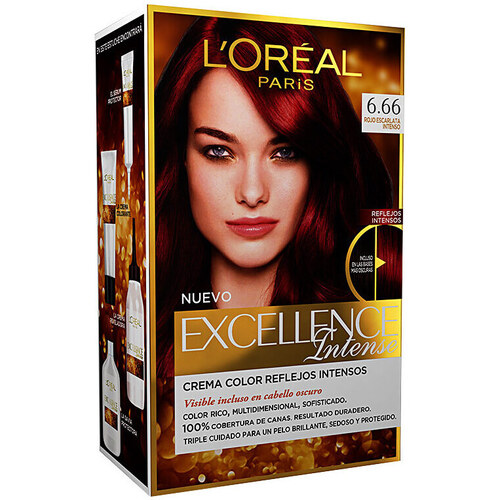 Beauté Colorations L'oréal Teinture Excellence Intense 6.66-rouge Écarlate Intense 