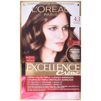 Beauté Femme Colorations L'oréal Loréal - Excellence Crème 4,3 Chocolate Caramelo 
