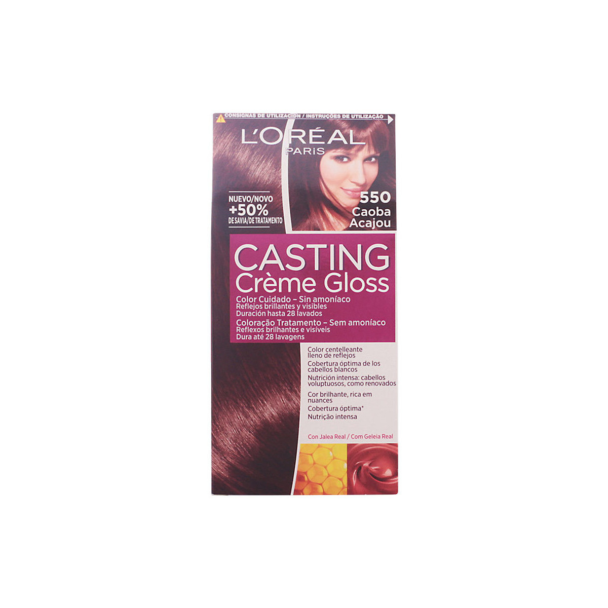 Beauté Colorations L'oréal Casting Creme Gloss 550-acajou Délicieux 
