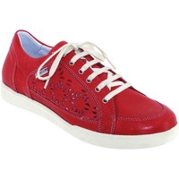 Chaussures Femme Baskets basses Mephisto Daniele perf Rouge cuir