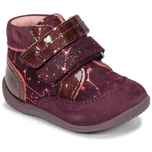 Enfant Kickers BILIANA Violet / Rose - Chaussures Boot Enfant 75 