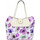 Sacs Femme Sacs porté main Eternel Sac cabas Éternel blanc fleurs violettes Multicolore