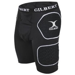 Vêtements Enfant Shorts / Bermudas Gilbert SOUS SHORT DE PROTECTION RUGBY Noir