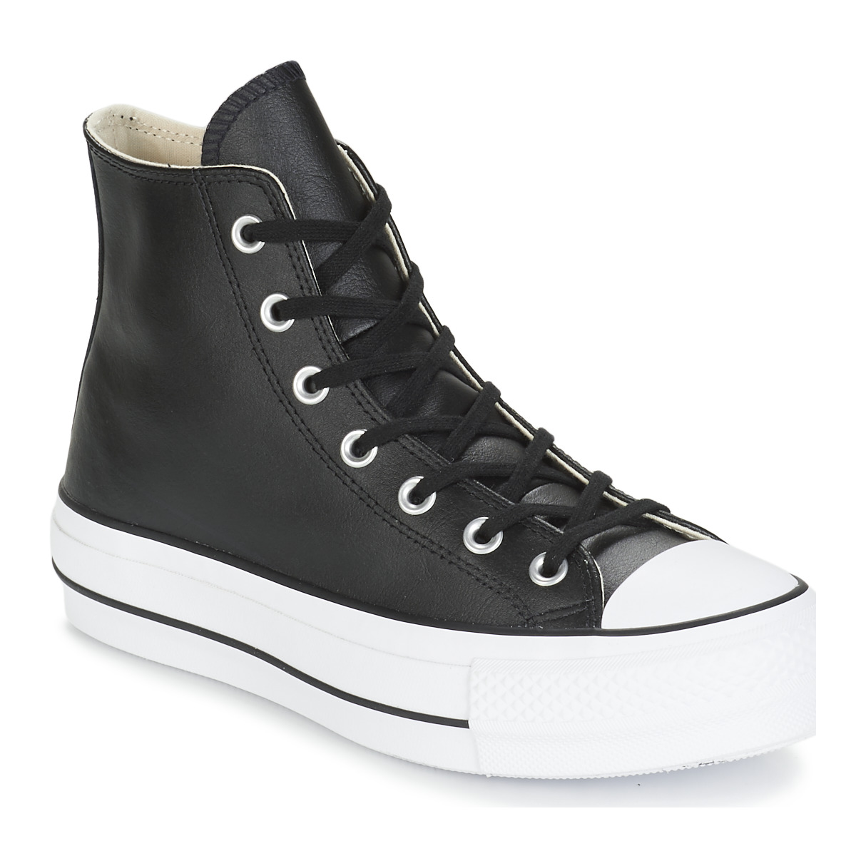 converse - chuck taylor all star core leather hi blanc