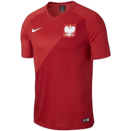 Vêtements Homme T-shirts manches courtes Nike Poland 2018 Breathe Top Rouge