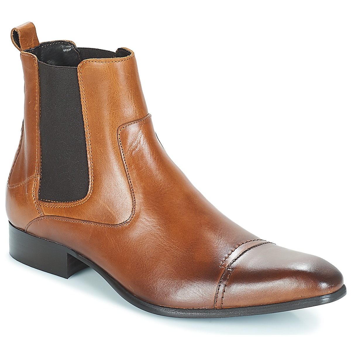 Chaussures Homme Monochrome Boots Carlington ERINZI Cognac