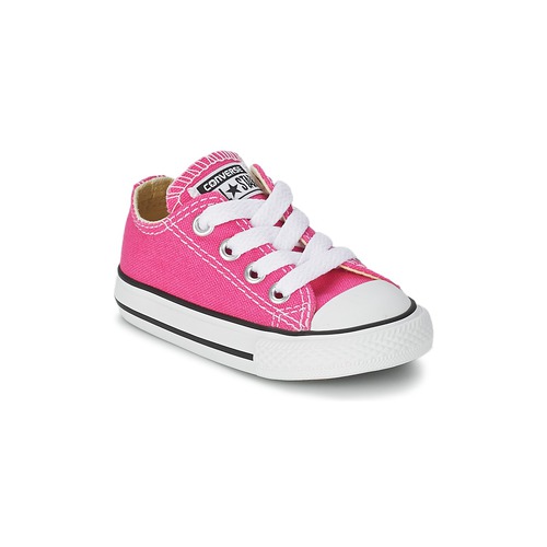 Chaussures Fille Converse Chuck Taylor All Star SEASON OX Rose - Chaussures Baskets basses Enfant 28 
