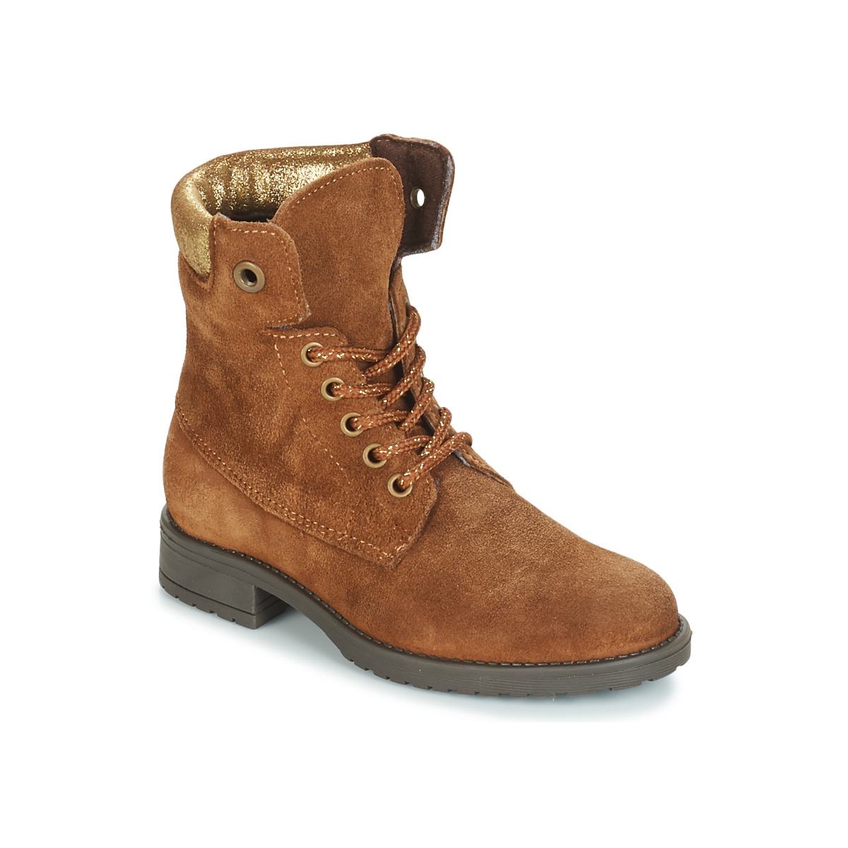 Chaussures Fille hikster Boots André KATE Camel