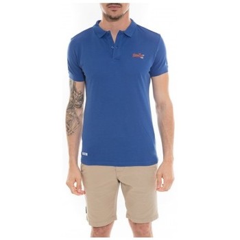 Vêtements T-shirts & Polos Ritchie Polo en coton POPPLES Bleu