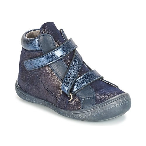 Chaussures Fille Boots Tableaux / toiles HISSOU Bleu
