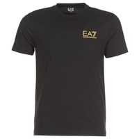 Vêtements Homme T-shirts manches courtes Emporio Armani EA7 JAZKY Noir / Doré