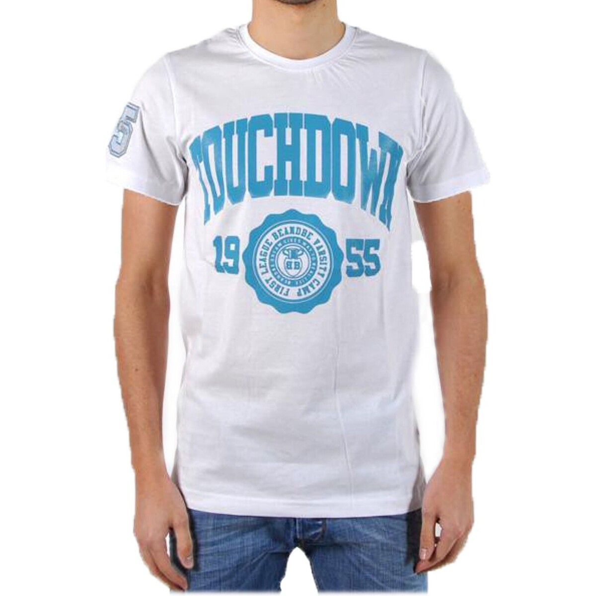 Vêtements Homme T-shirts manches courtes Sélection Galerie Chic T-Shirt be and Be Touchdown 1955 Blanc