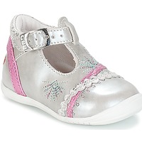 Chaussures Fille Ballerines / babies GBB MARINA VTE ARGENT-FUSHIA DPF/KEZIA