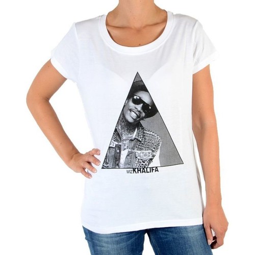 Vêtements Femme T-shirts & Polos Eleven Paris Tralif W Wiz Khalifa Blanc