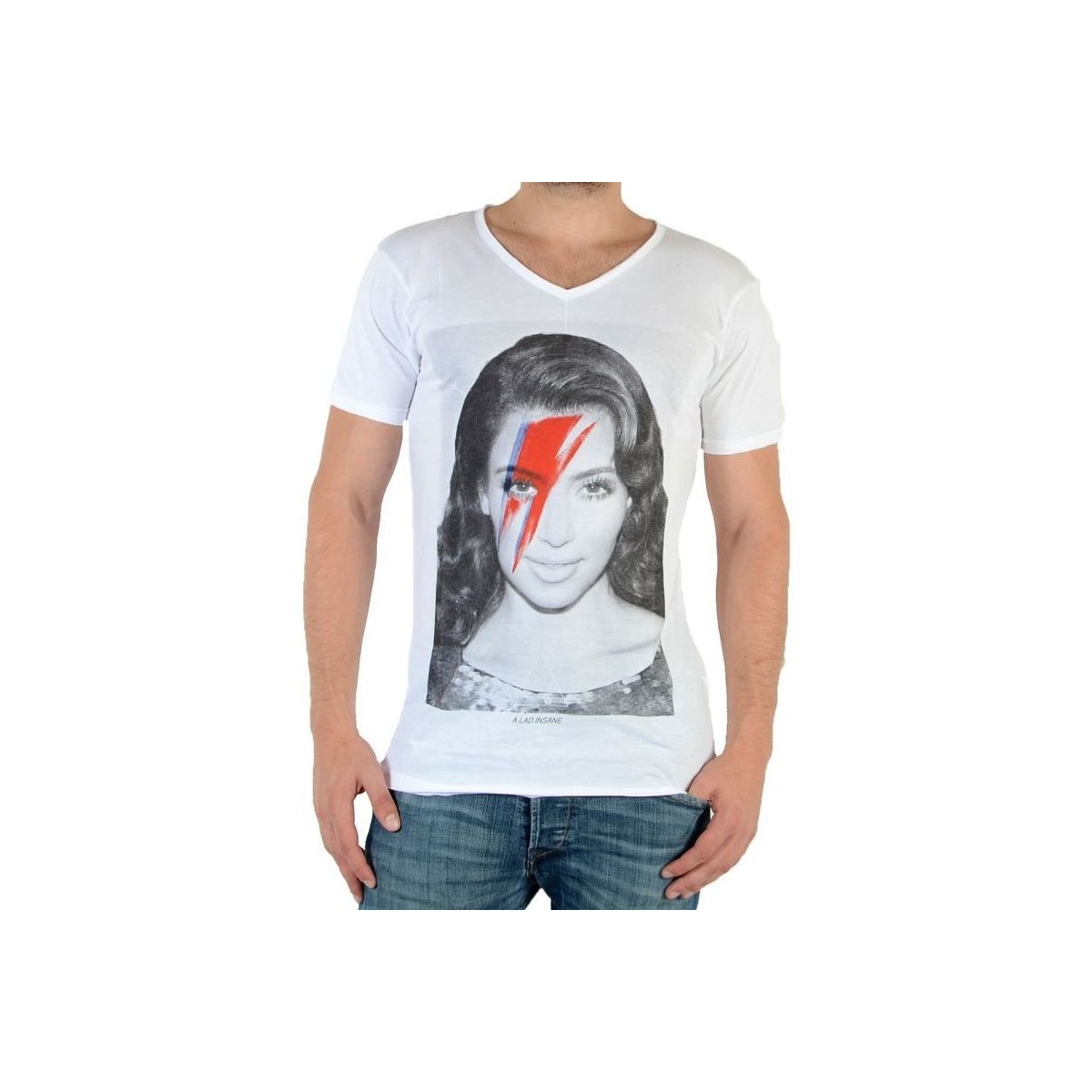 Vêtements Homme T-shirts manches courtes Eleven Paris Kimono M Kim Kardashian Blanc