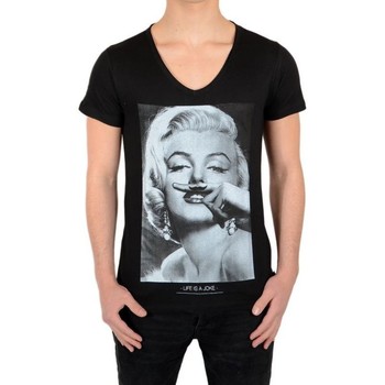 Vêtements Garçon T-shirts manches courtes Eleven Paris 40273 Noir