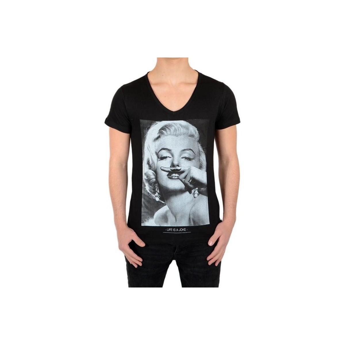 Vêtements Fille T-shirts manches courtes Eleven Paris Marilyn SS Mixte Noir