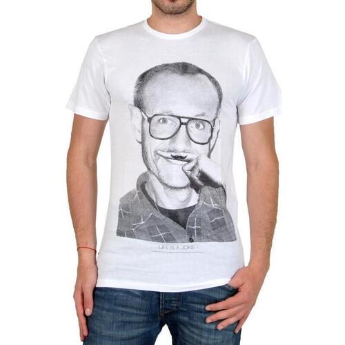 Vêtements Homme T-shirts T1TX1P29 manches courtes Eleven Paris Terry Ts Terry Richardson Blanc