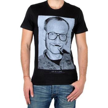 Vêtements Homme T-shirts manches courtes Eleven Paris 22654 Noir