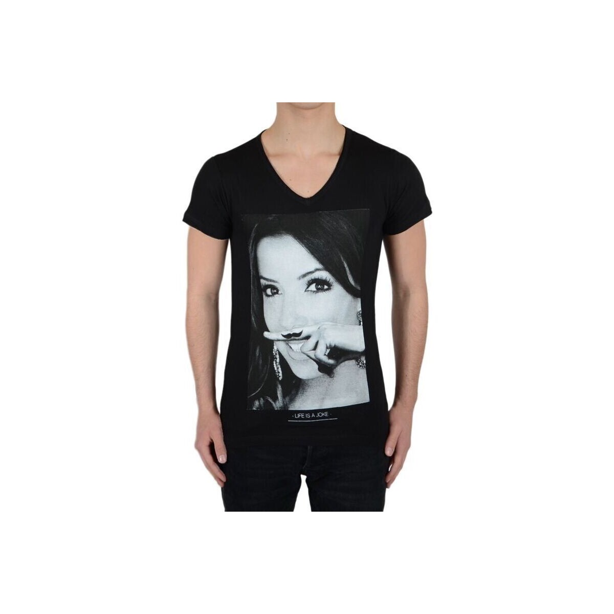 Vêtements Fille T-shirts manches courtes Eleven Paris Eva SS Mixte Noir