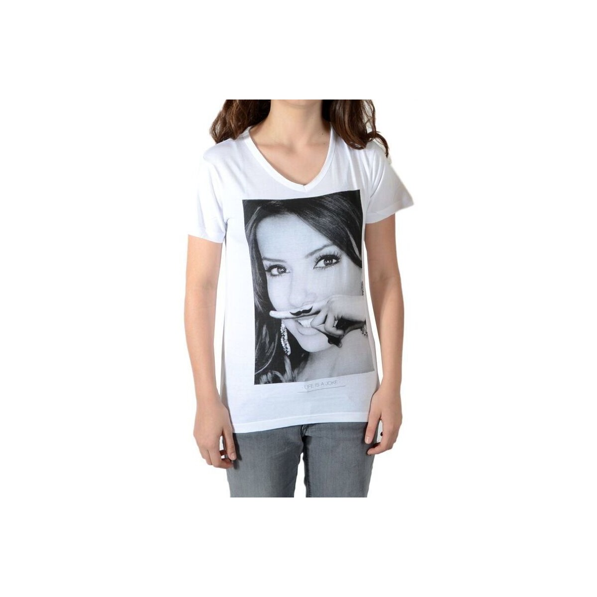Vêtements Fille T-shirts manches courtes Eleven Paris Eva SS Mixte Blanc