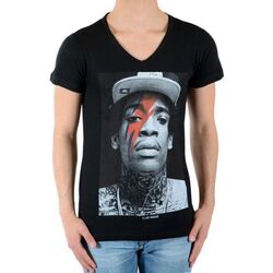 Vêtements T-shirts manches courtes Eleven Paris Wiz Bowie SS Mixte Noir