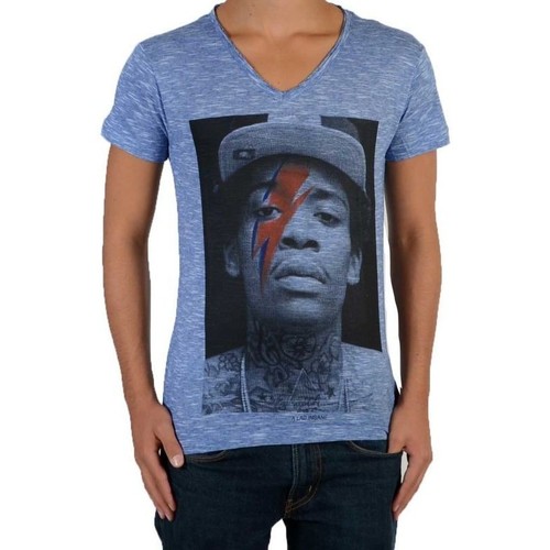 Vêtements Fille T-shirts manches courtes Eleven Paris Wizka SS Wiz Khalifa Mixte Bleu