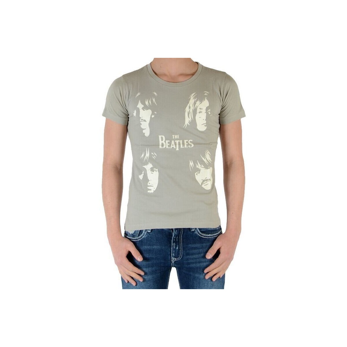 Vêtements Garçon T-shirts manches courtes Eleven Paris Garçon Little Jeatles TS Gris