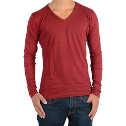 Vêtements Fille T-shirts manches longues Eleven Paris Basic V LS Mixte Rouge