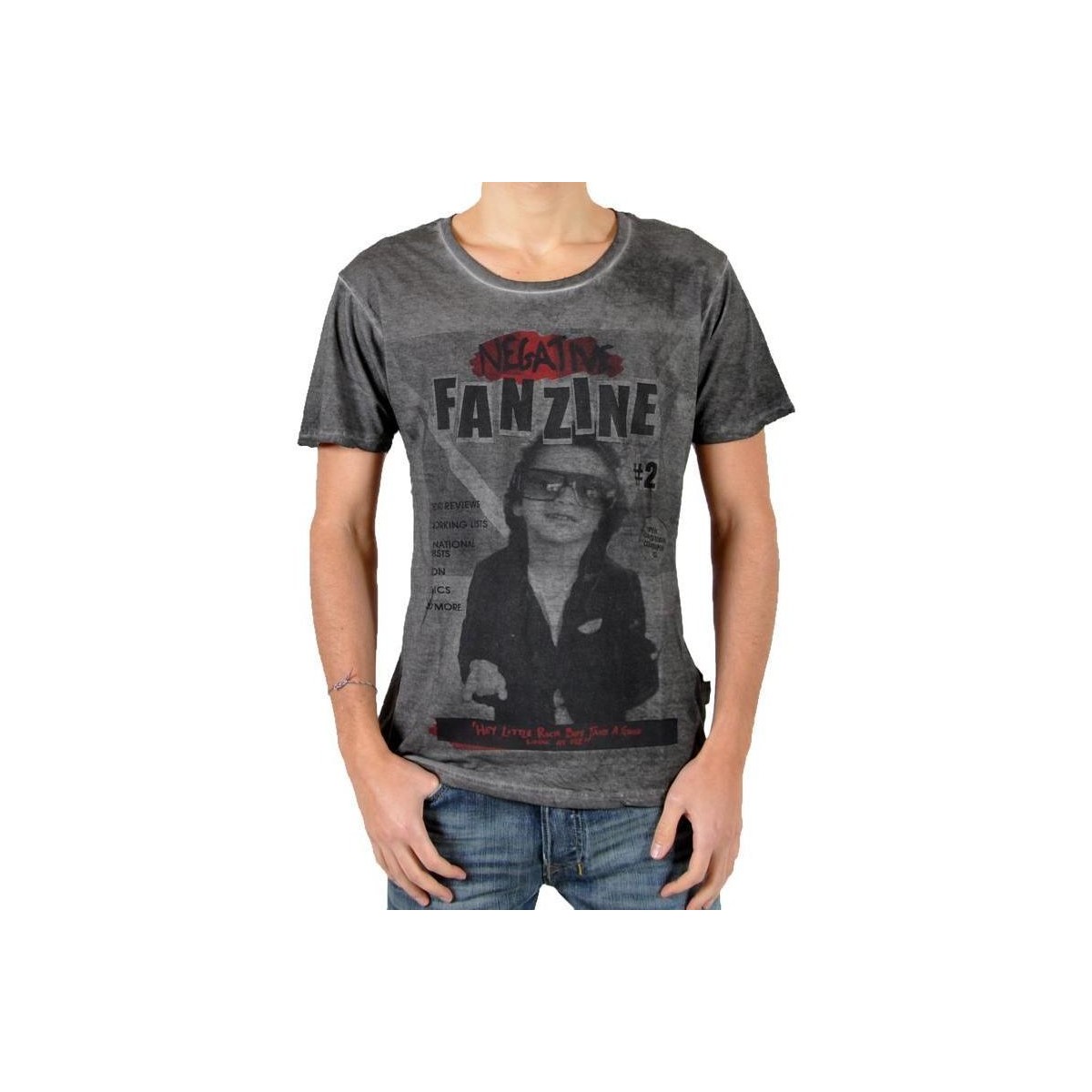 Vêtements Homme T-shirts manches courtes Eleven Paris T-Shirt Fanzine 2 Noir