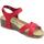 Chaussures Femme Sandales et Nu-pieds Bionatura 12 Fregene IMB Nabuk Rouge