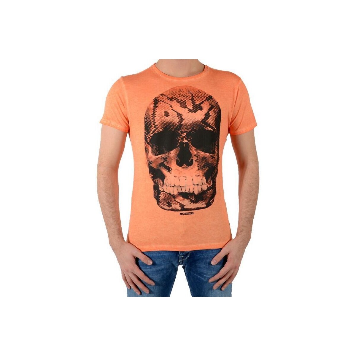 Vêtements Homme T-shirts manches courtes Japan Rags Snake Orange