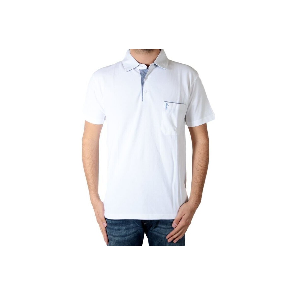 Vêtements Homme Polos manches courtes Marion Roth Polo P2 Blanc