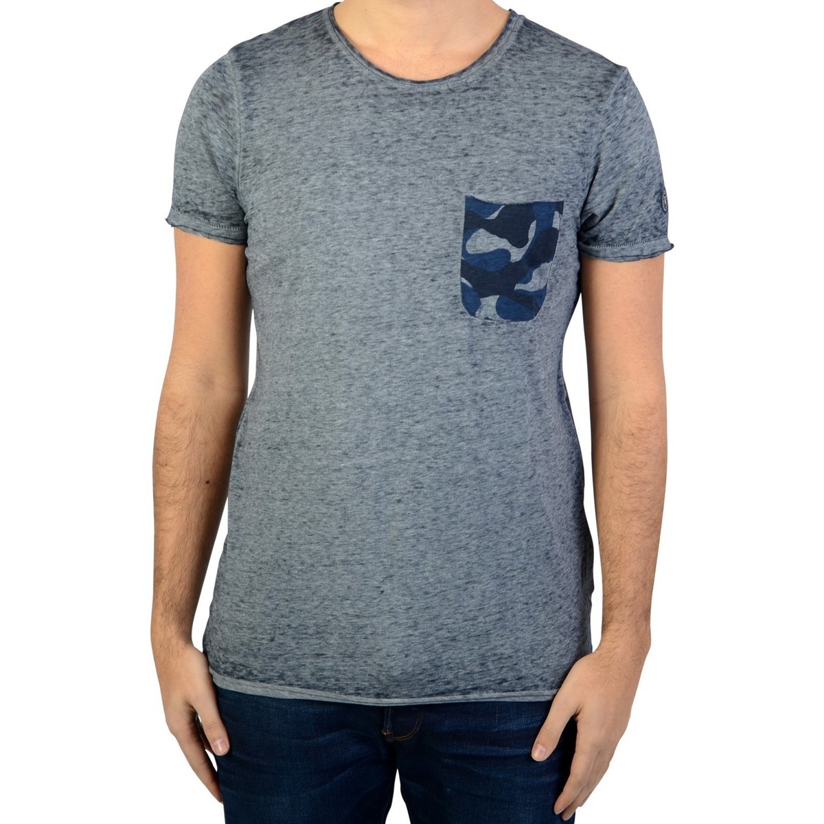 Vêtements Homme T-shirts manches courtes Le Temps des Cerises Tee-Shirt Elias Bleu