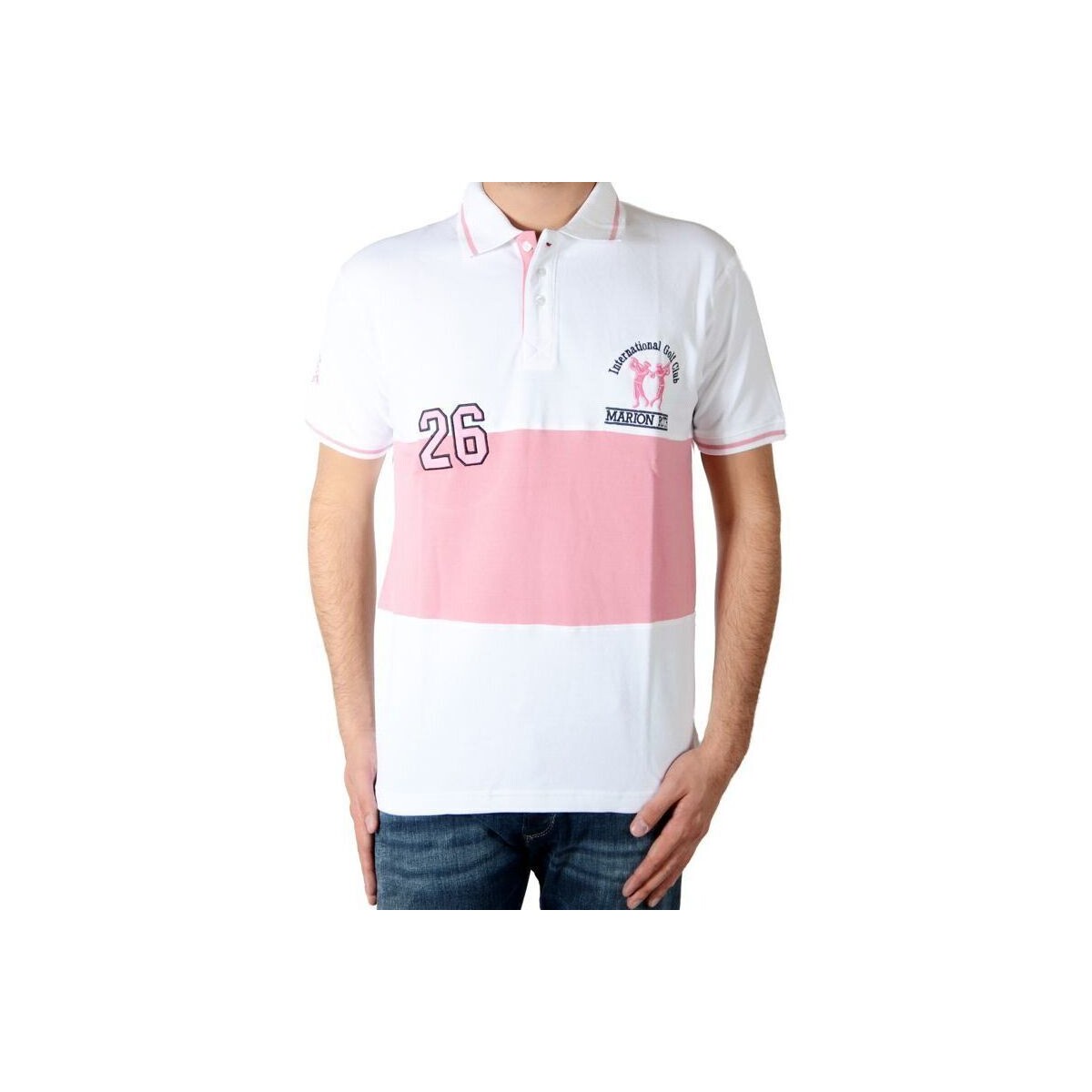 Vêtements Homme Polos manches courtes Marion Roth Polo p5 Blanc