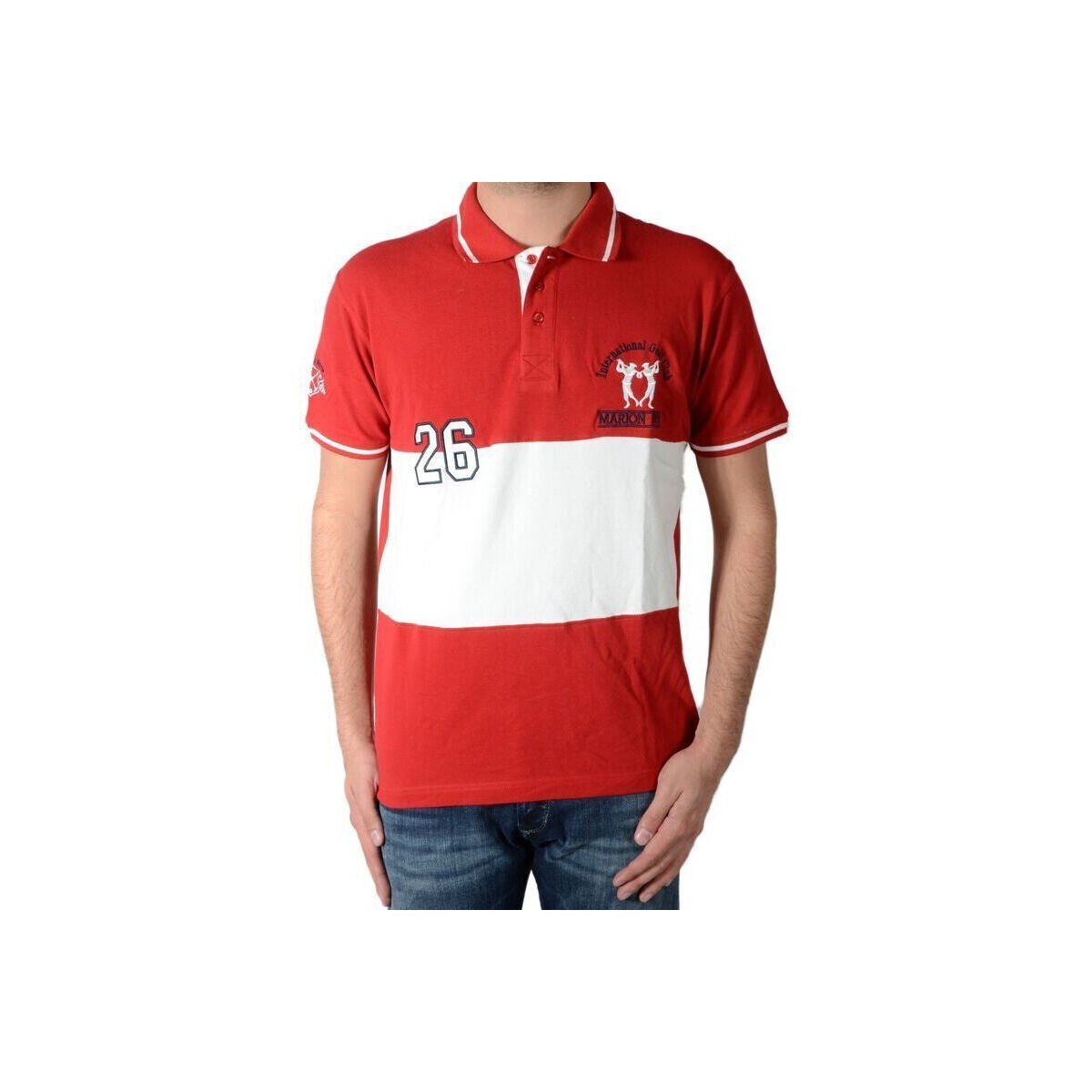 Vêtements Homme Polos manches courtes Marion Roth Polo p5 Rouge