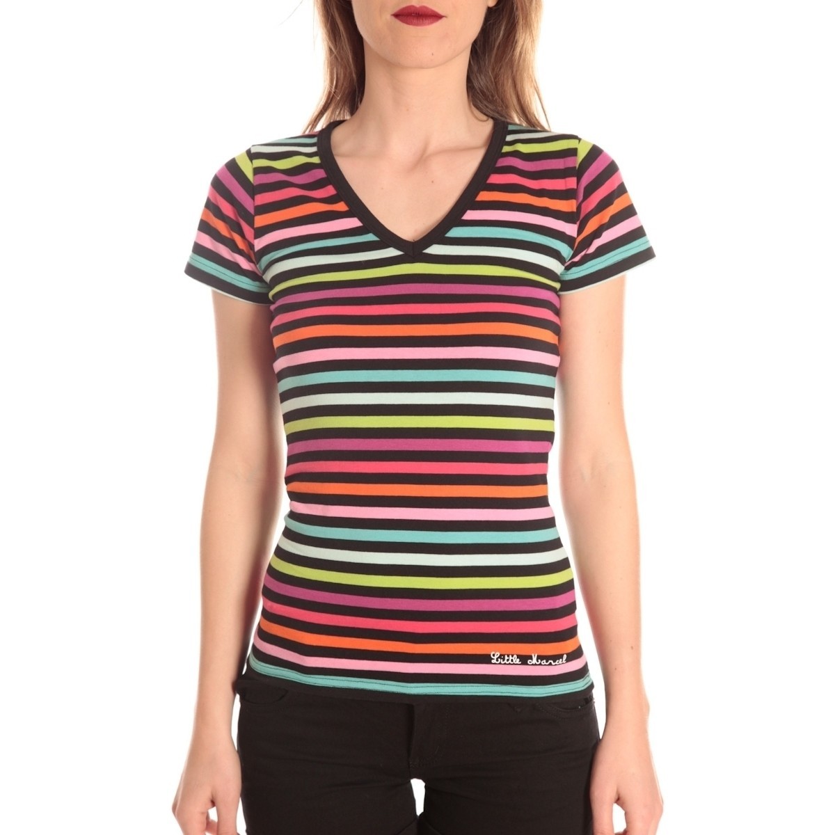 Vêtements Femme T-shirts Klawiatury courtes Little Marcel t-shirt alexina MC 229 Multicolore