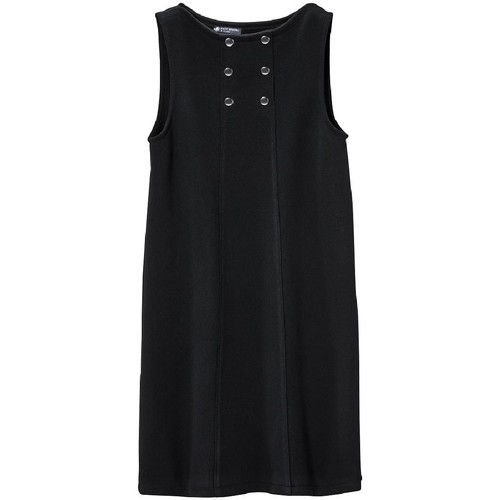 Vêtements Femme Robes Femme | Robe Femme 3 Boutons en Molleton Fleece Noir - SY40274