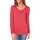 Vêtements Femme T-shirts manches longues Tom Tailor Lara Stretch Longsleeve Rouge Rouge