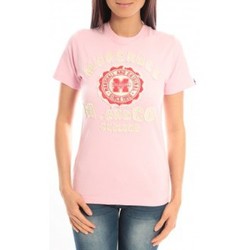 Vêtements Femme T-shirts manches courtes Sweet Company T-shirt Marshall Original M and Co 2346 Rose Rose