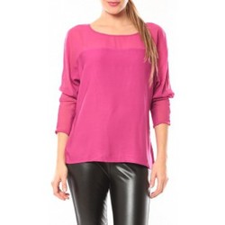 Vêtements Femme T-shirts manches longues Vero Moda Melnes 7/8 Top 10106830 Fushia Rose