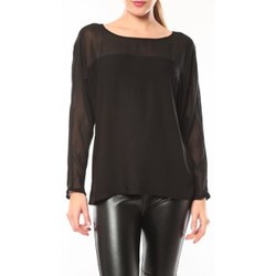 Vêtements Femme T-shirts manches longues Vero Moda Melnes 7/8 Top 10106830 Noir Noir