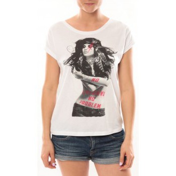 L'atelier Du Marais T-Shirt Want To See Blanc Blanc - Vêtements T-shirts  manches courtes Femme 8,40 €