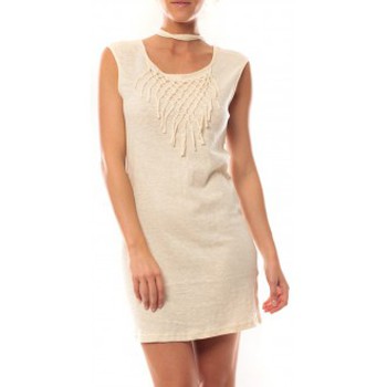 Vêtements Femme Robes Vero Moda Starlight SL Mini Dress 10107349 Beige Beige