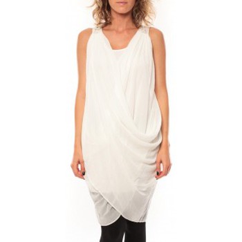 Vêtements Femme Robes By La Vitrine ROBE Blakie SL Short Dress  Blanc Blanc