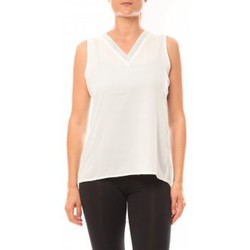 Vêtements Femme Débardeurs / T-shirts sans manche De Fil En Aiguille Débardeur Voyelle L147 Blanc Blanc