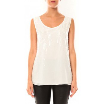 Vêtements Femme Débardeurs / T-shirts sans manche Veuillez choisir votre genre Débardeur Victoria & Karl MX0660 Blanc Blanc
