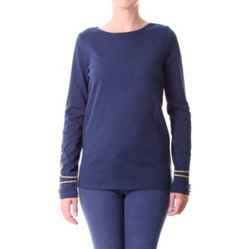 Vêtements Femme T-shirts manches longues Little Marcel T-shirt Tigalon H14IBF240 Bleu Bleu